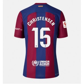 Barcelona Andreas Christensen #15 Hjemmebanetrøje Dame 2023-24 Kort ærmer